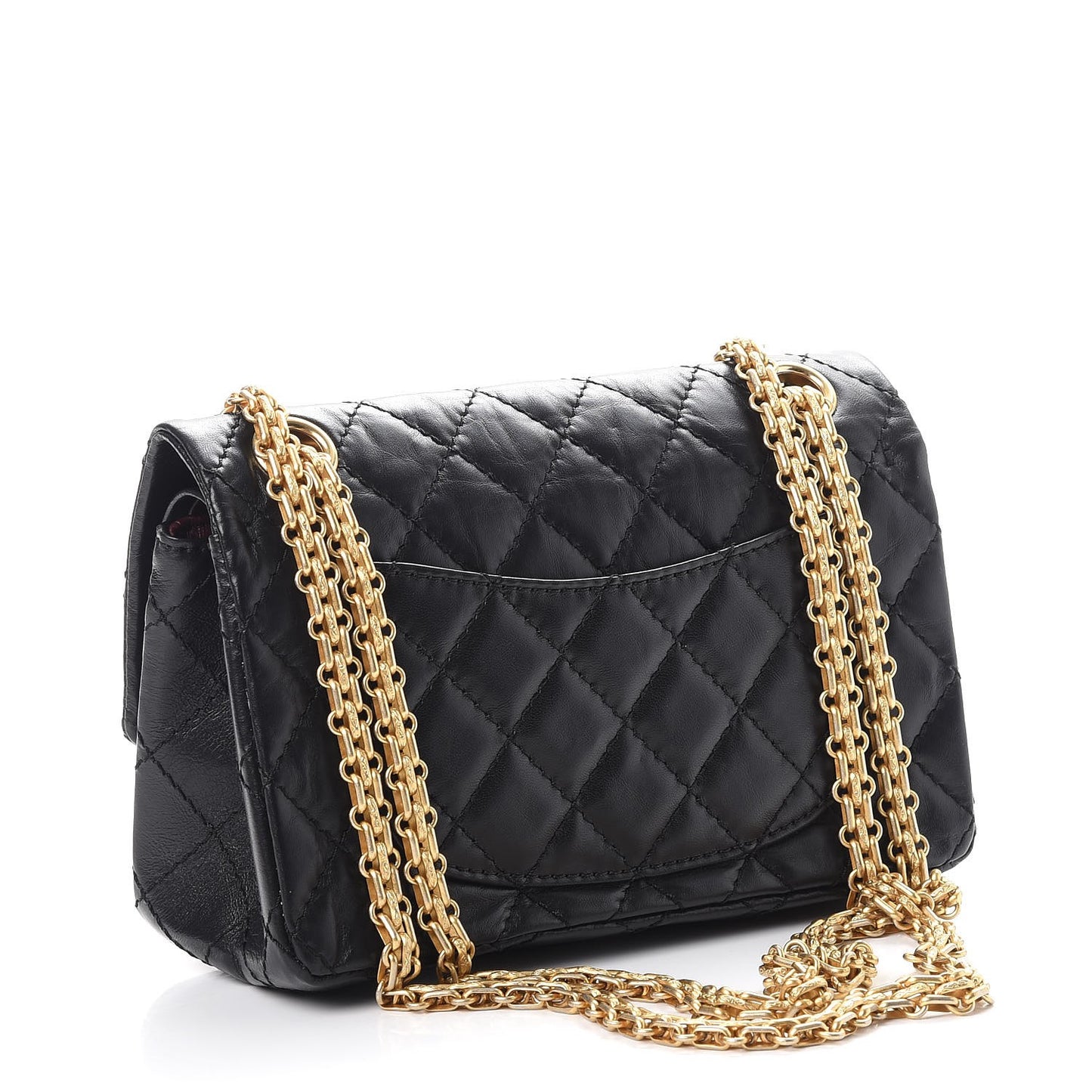 Aged Calfskin Lucky Charms 2.55 Reissue 224 Flap Black