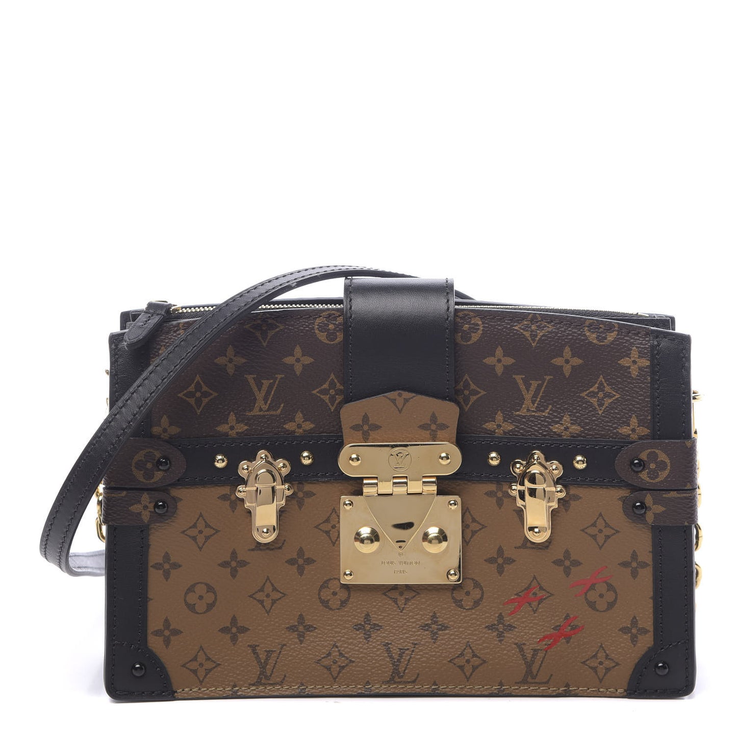 Reverse Monogram Trunk Clutch