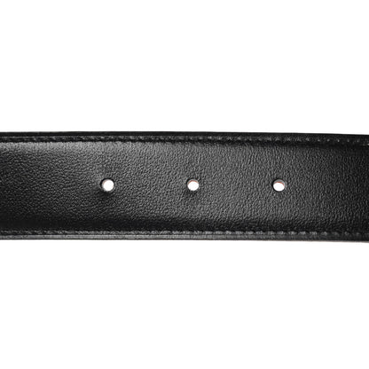 Hermes Box Togo 32mm H Belt 85 Black Orange 5 of 7