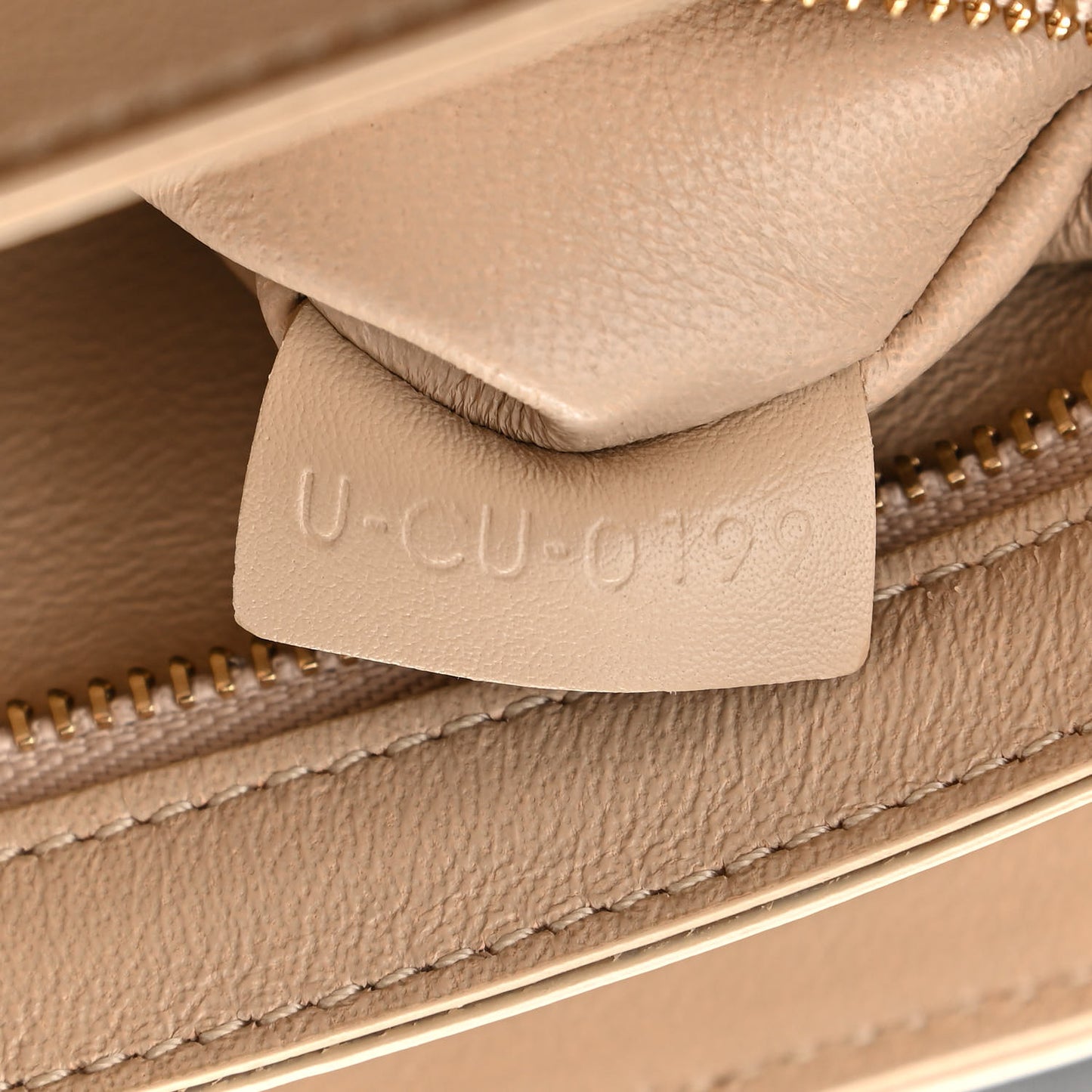 Calfskin Quilted Medium C Bag Black Beige