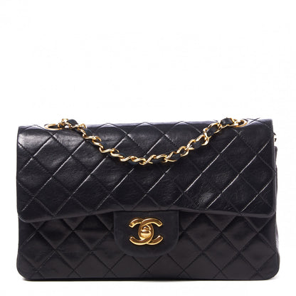 Chanel Lambskin Quilted Small Double Flap Black 1 of 9
