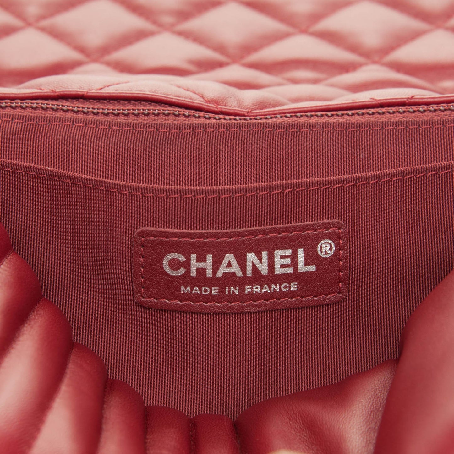 Lambskin Quilted Jumbo Paris Dallas Single Flap Red