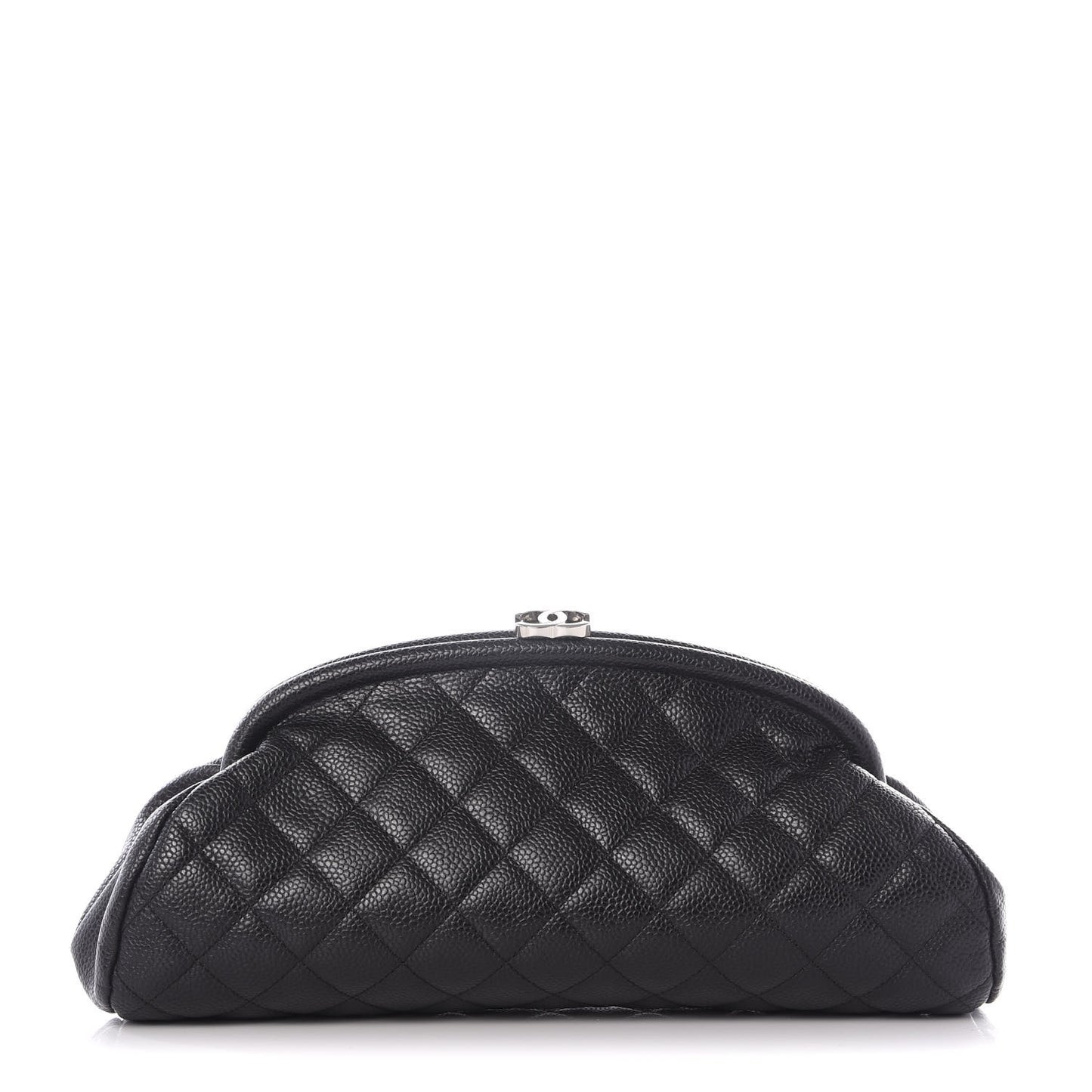 Caviar Quilted Timeless Clutch Black