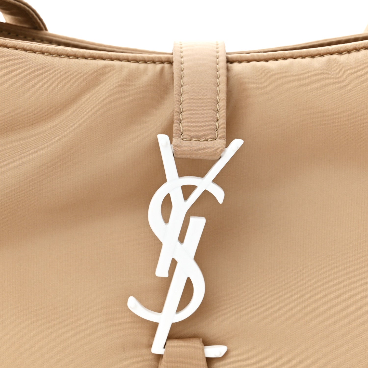 Saint Laurent Econyl Nylon Le 5 A 7 Hobo Bog Light Cork 8 of 10