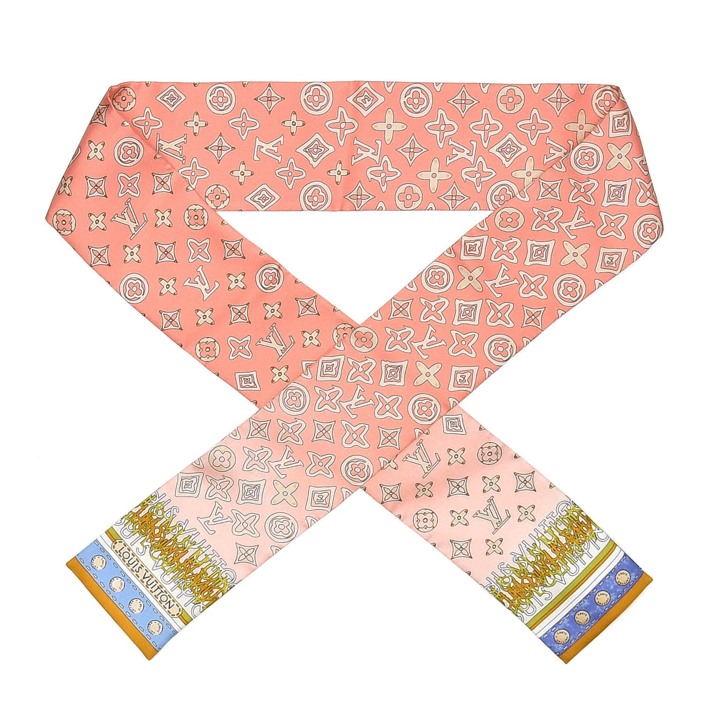 Silk Monogram Map Bandeau