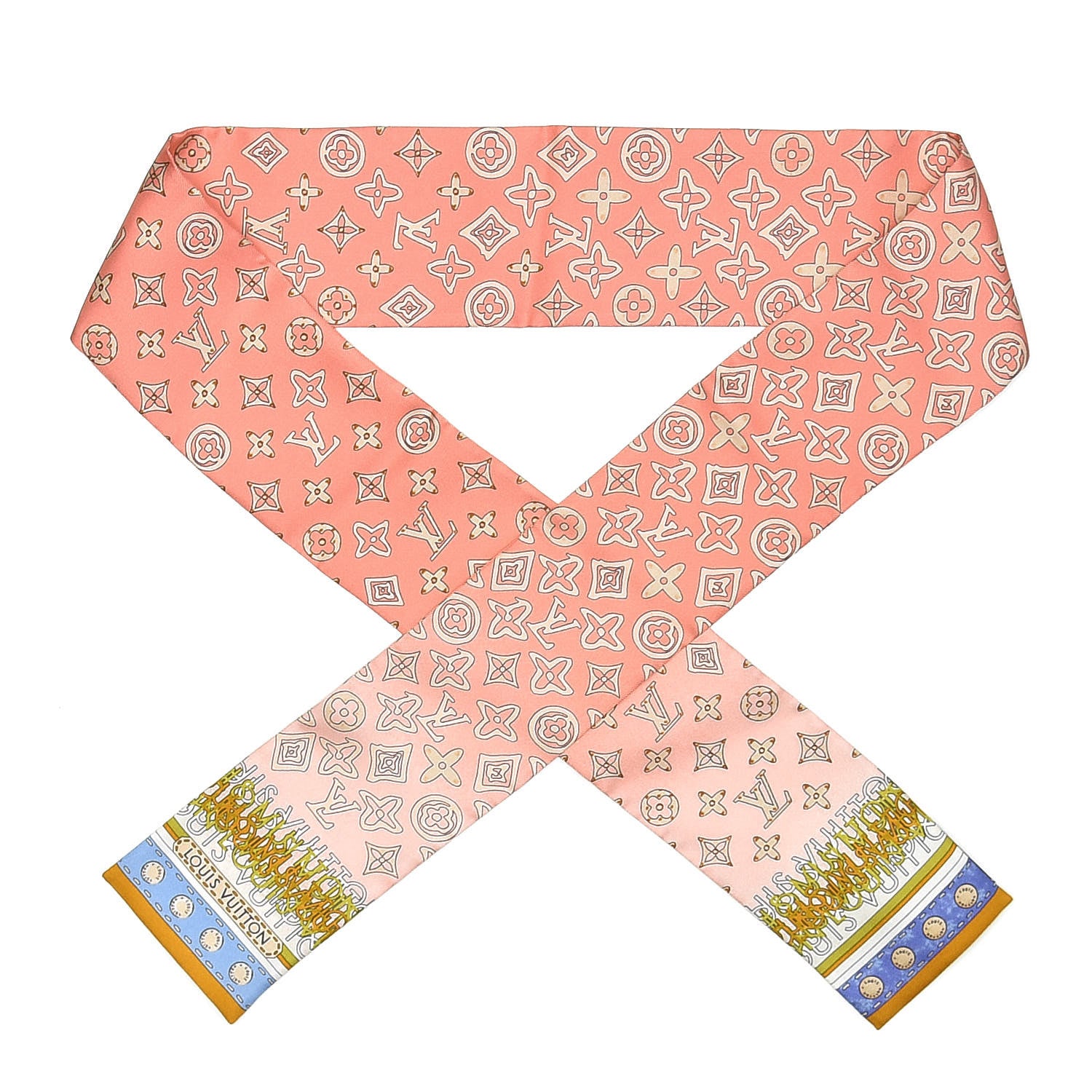 Louis Vuitton Silk Monogram Map Bandeau 1 of 5