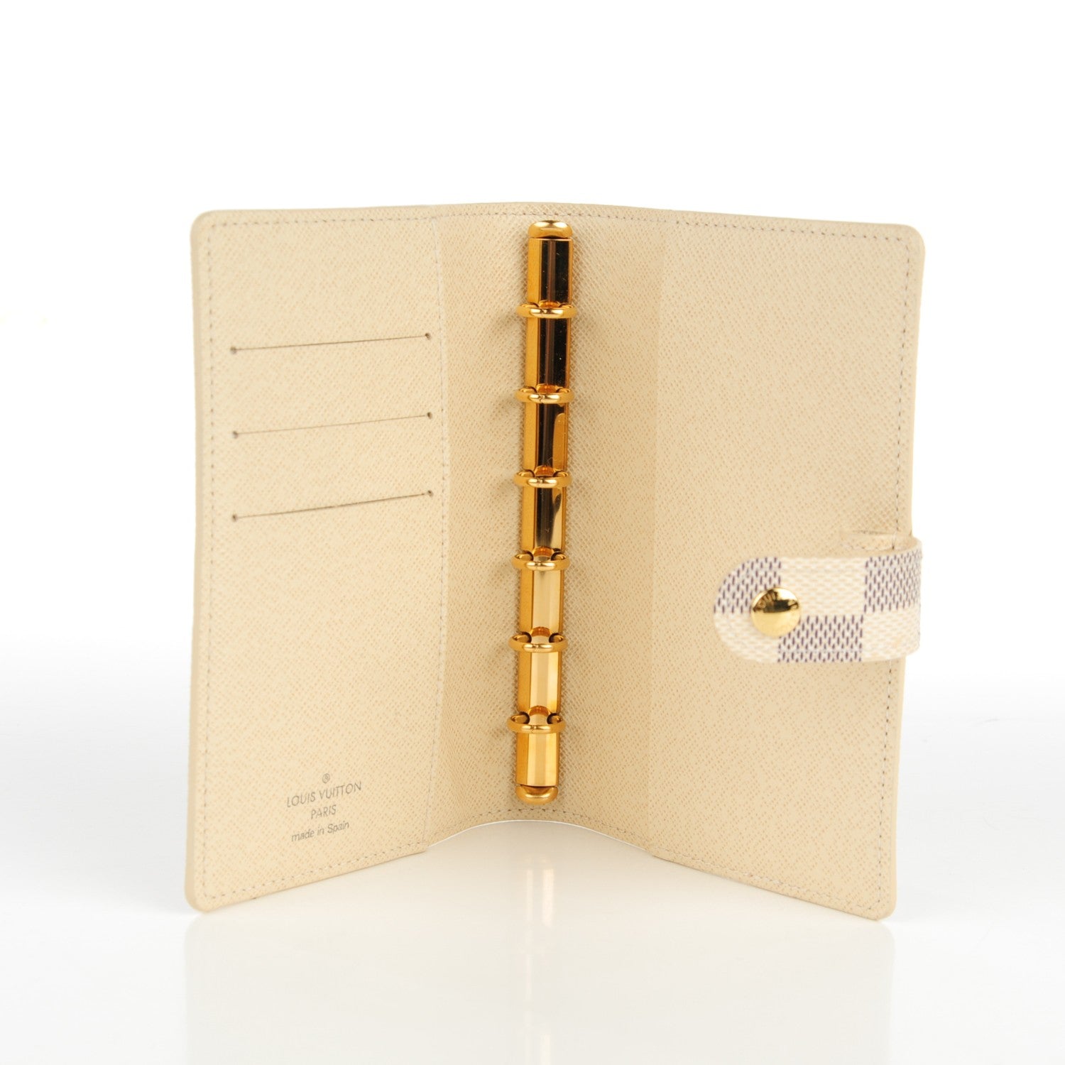 Louis Vuitton Damier Azur Small Ring Agenda Cover 5 of 7