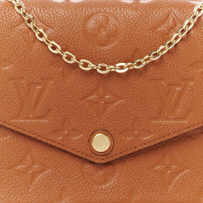 Louis Vuitton Empreinte Pochette Felicie Chain Wallet Cognac 10 of 12