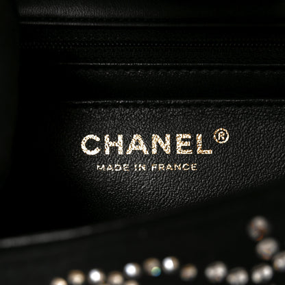 Chanel Velvet Crystal Mini Rectangular Flap Black 6 of 10