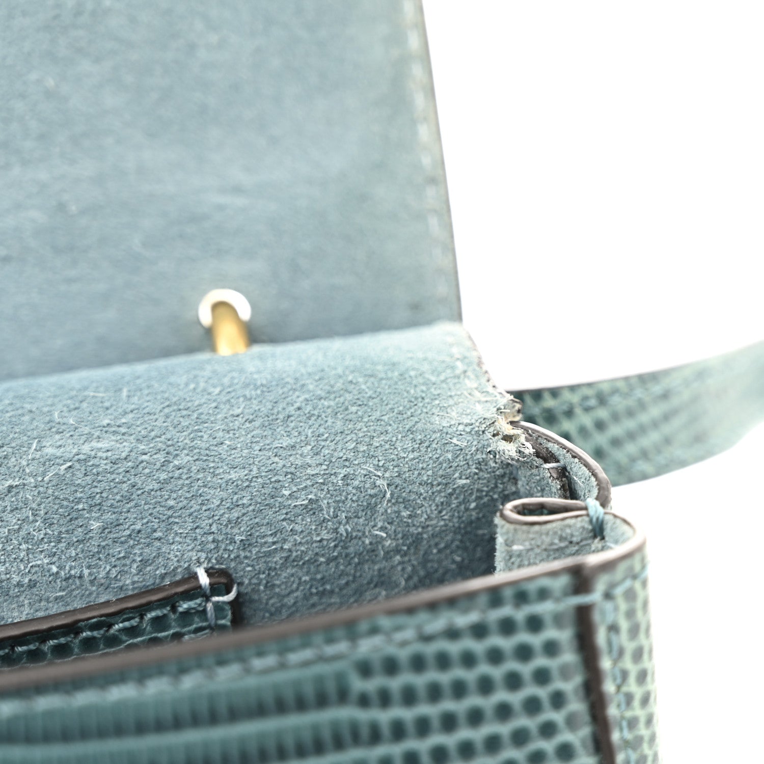 Mulberry Lizard Embossed Calfskin Mini Amberley Satchel Frozen 11 of 12