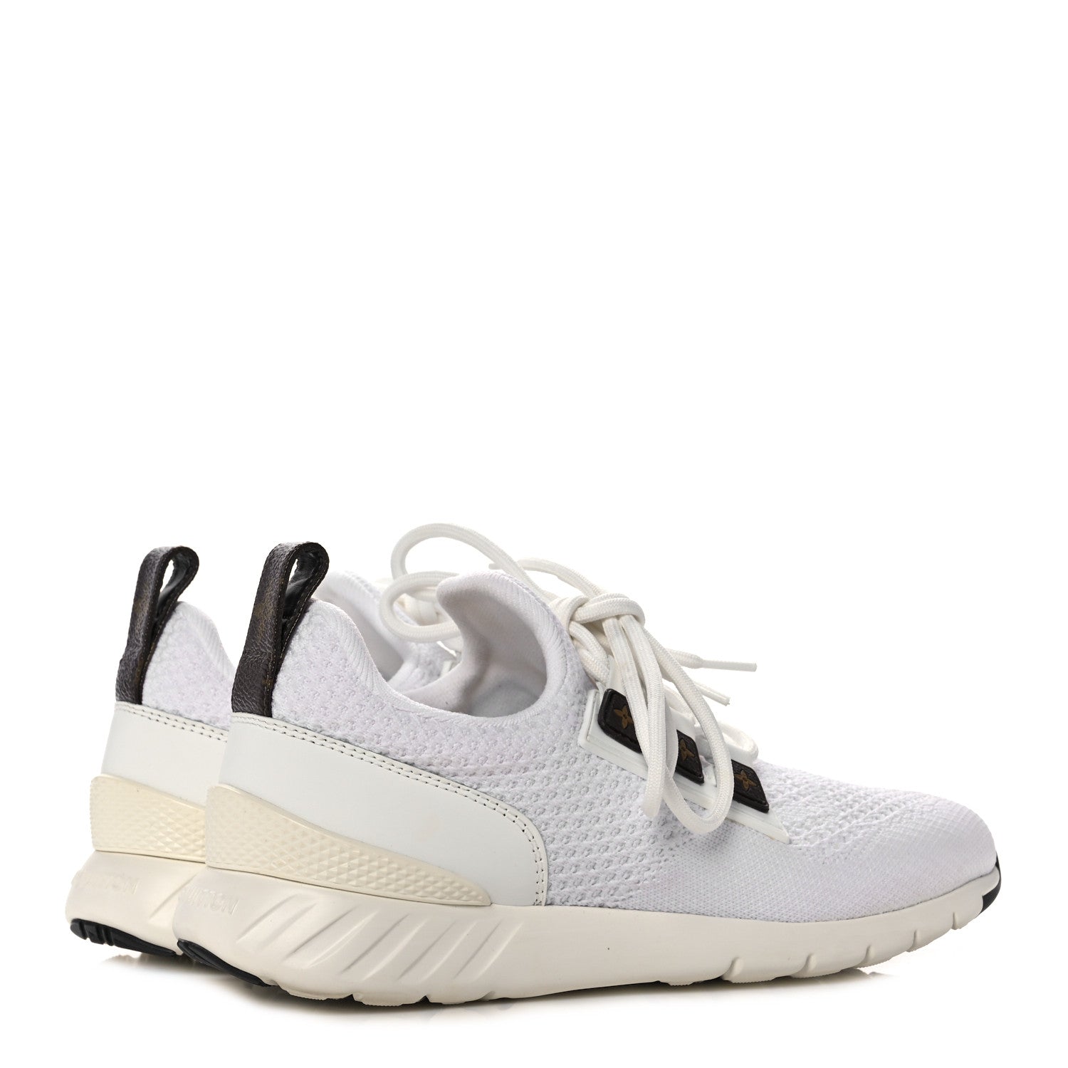 Louis Vuitton Technical Nylon Monogram Rubber Aftergame Sneakers 37 White 4 of 9