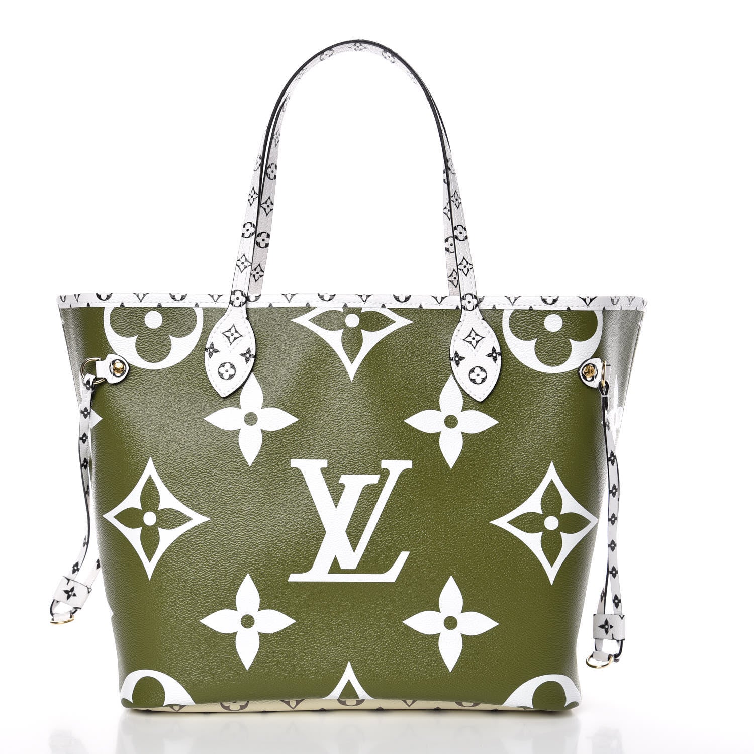 Louis Vuitton Monogram Giant Neverfull MM Kaki 4 of 12