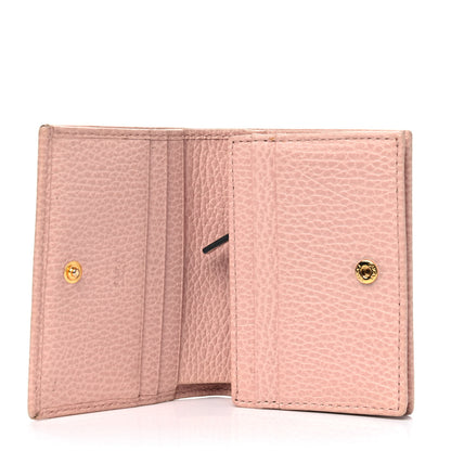 Gucci Dollar Calfskin GG Marmont Card Case Perfect Pink 4 of 9