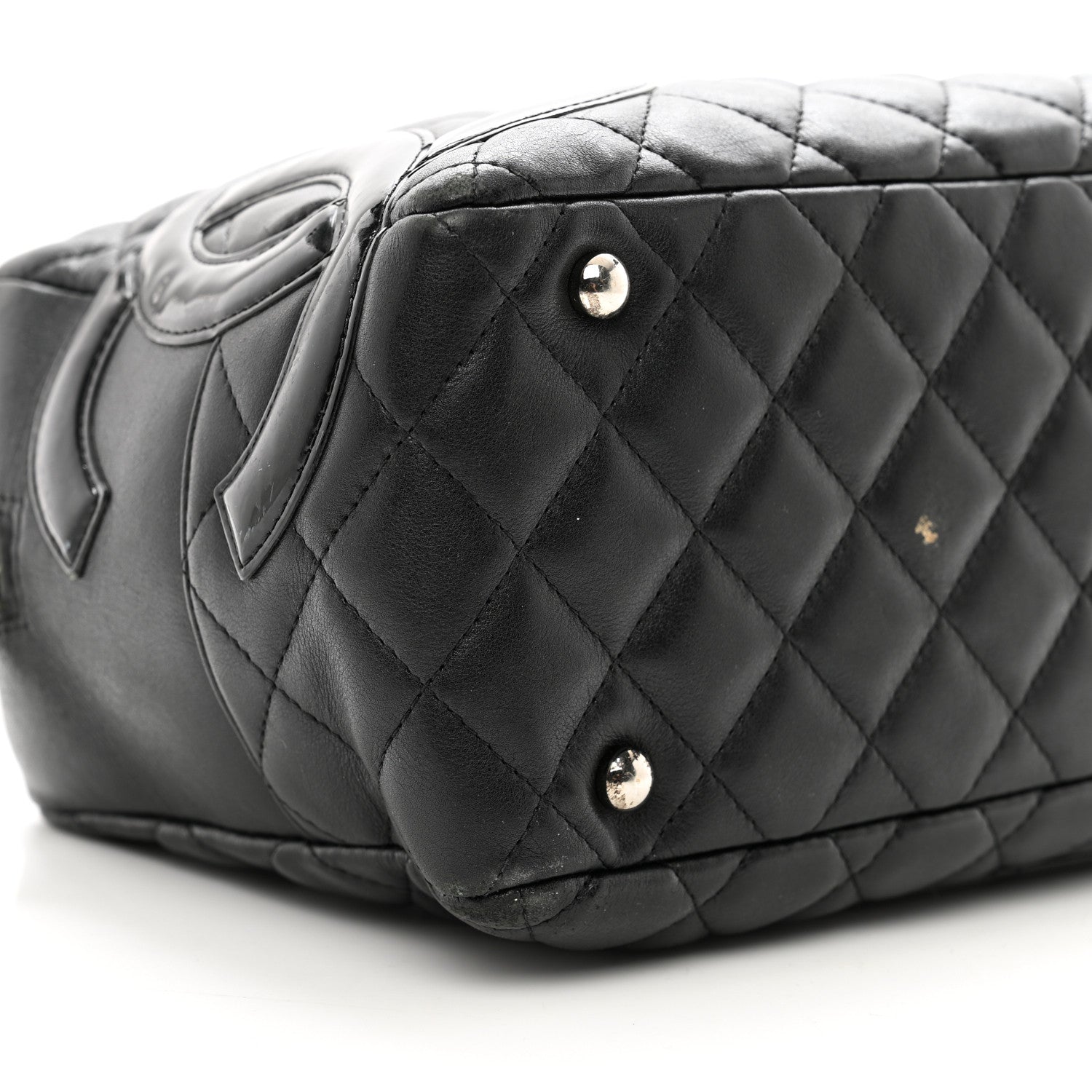 Chanel Calfskin Quilted Large Cambon Bowler Black 9 of 13