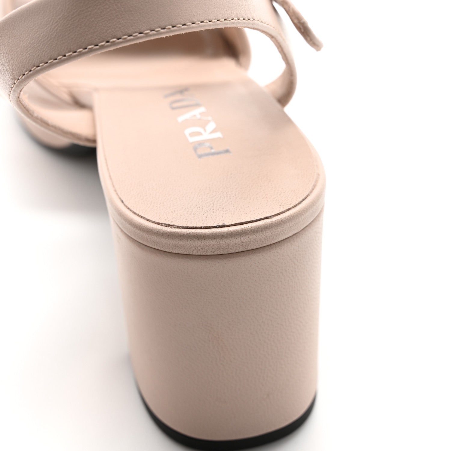 Prada Nappa Logo Quilted Crisscross Platform 20/65mm Sandals 38.5 Ninfea 10 of 11
