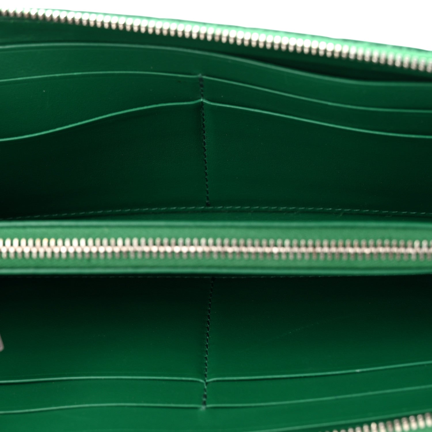 Bottega Veneta Nappa Intrecciato Zip Around Wallet Racing Green 5 of 7