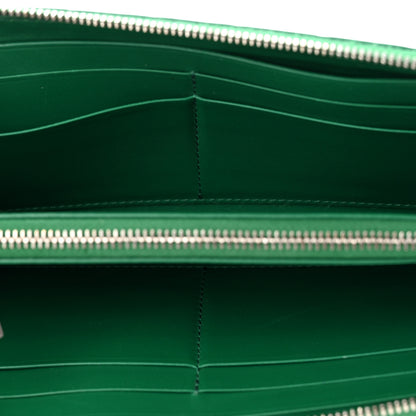 Bottega Veneta Nappa Intrecciato Zip Around Wallet Racing Green 5 of 7