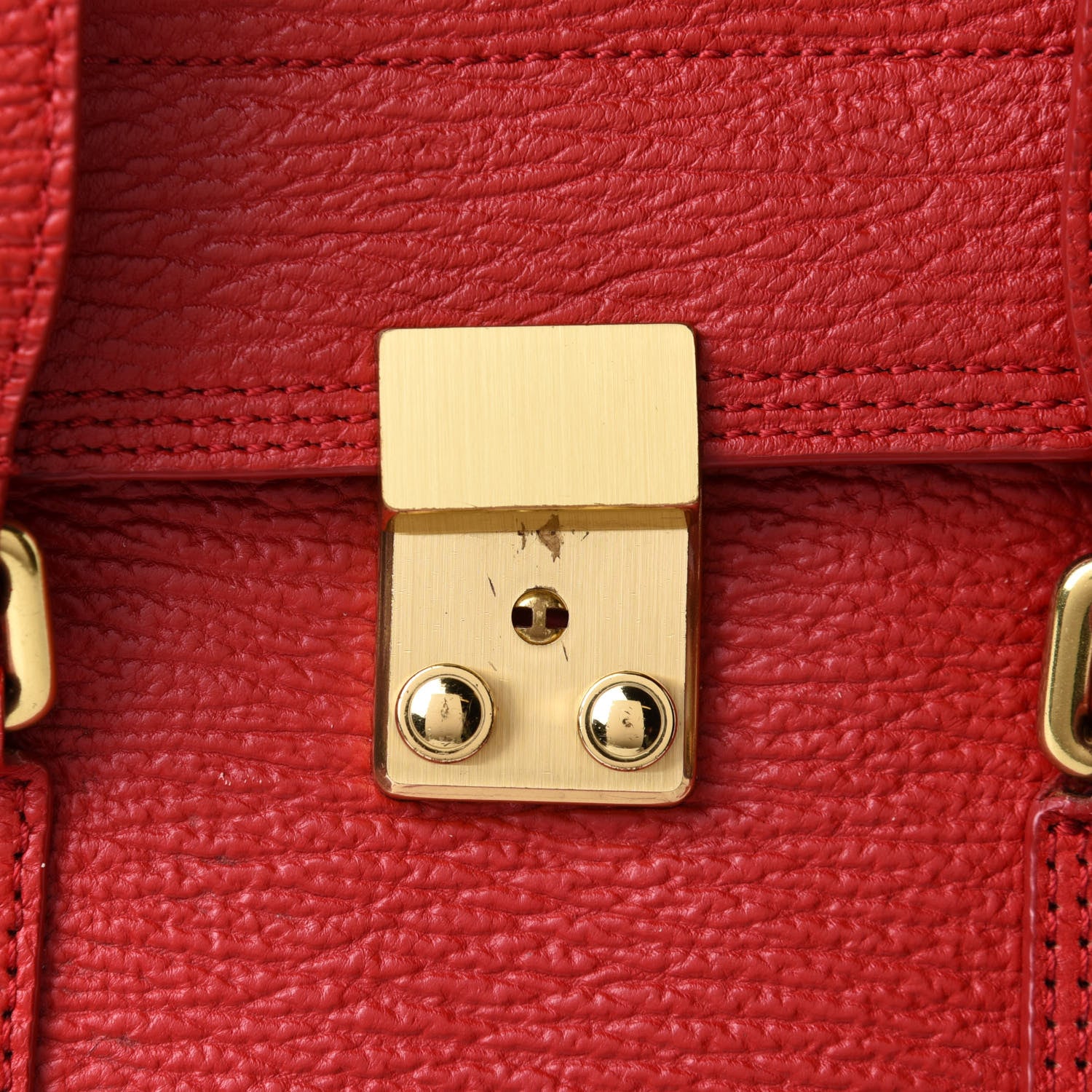 3.1 Phillip Lim Textured Calfskin Medium Pashli Satchel Red 11 of 13