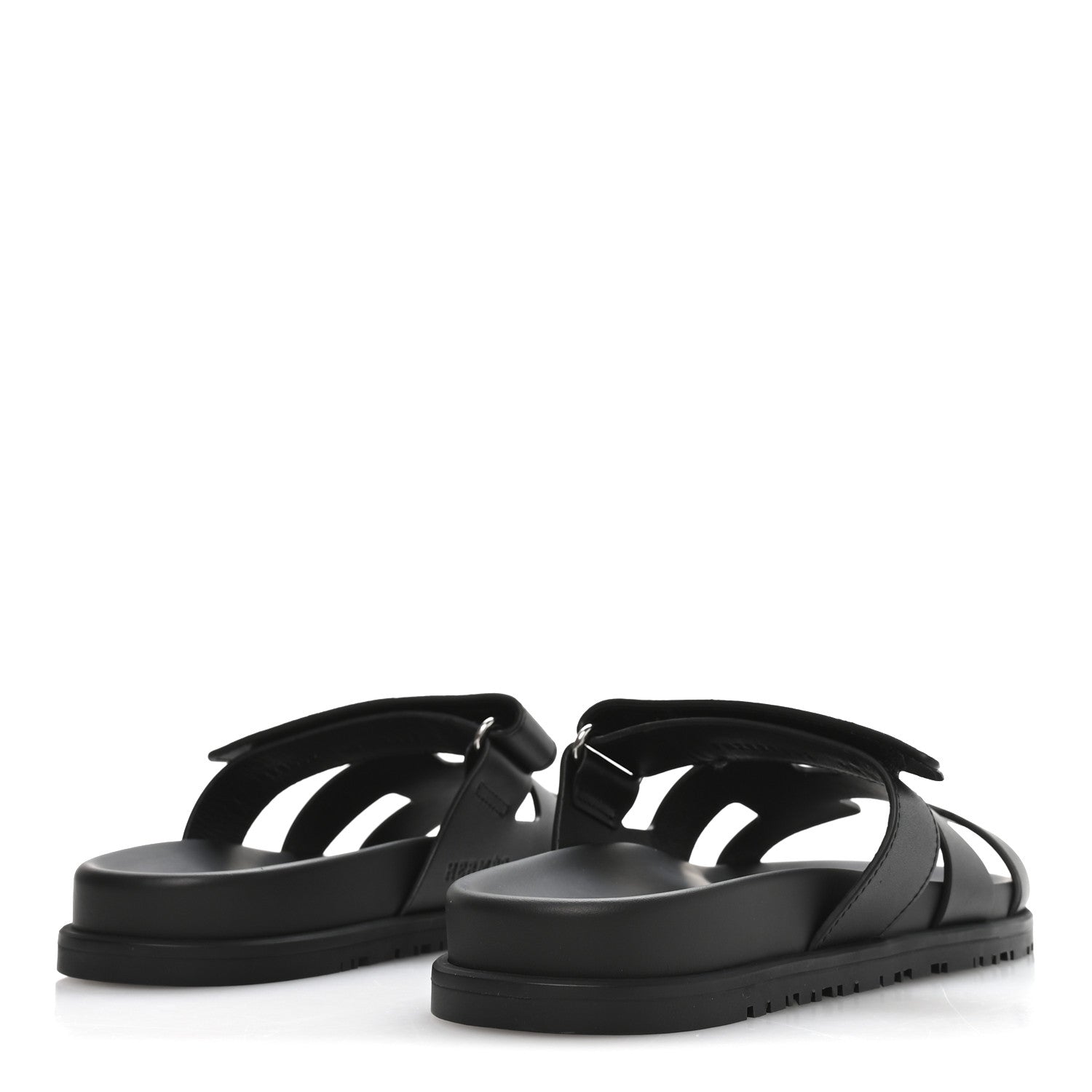 Hermes Calfskin Womens Chypre Sandals 40 Black 9 of 18