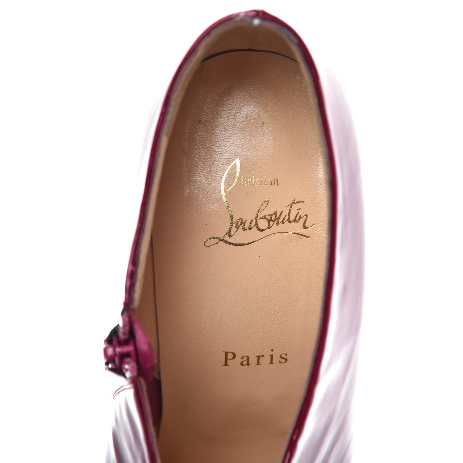Christian Louboutin Patent 120 Ankle Boots 40 Framboise 5 of 12