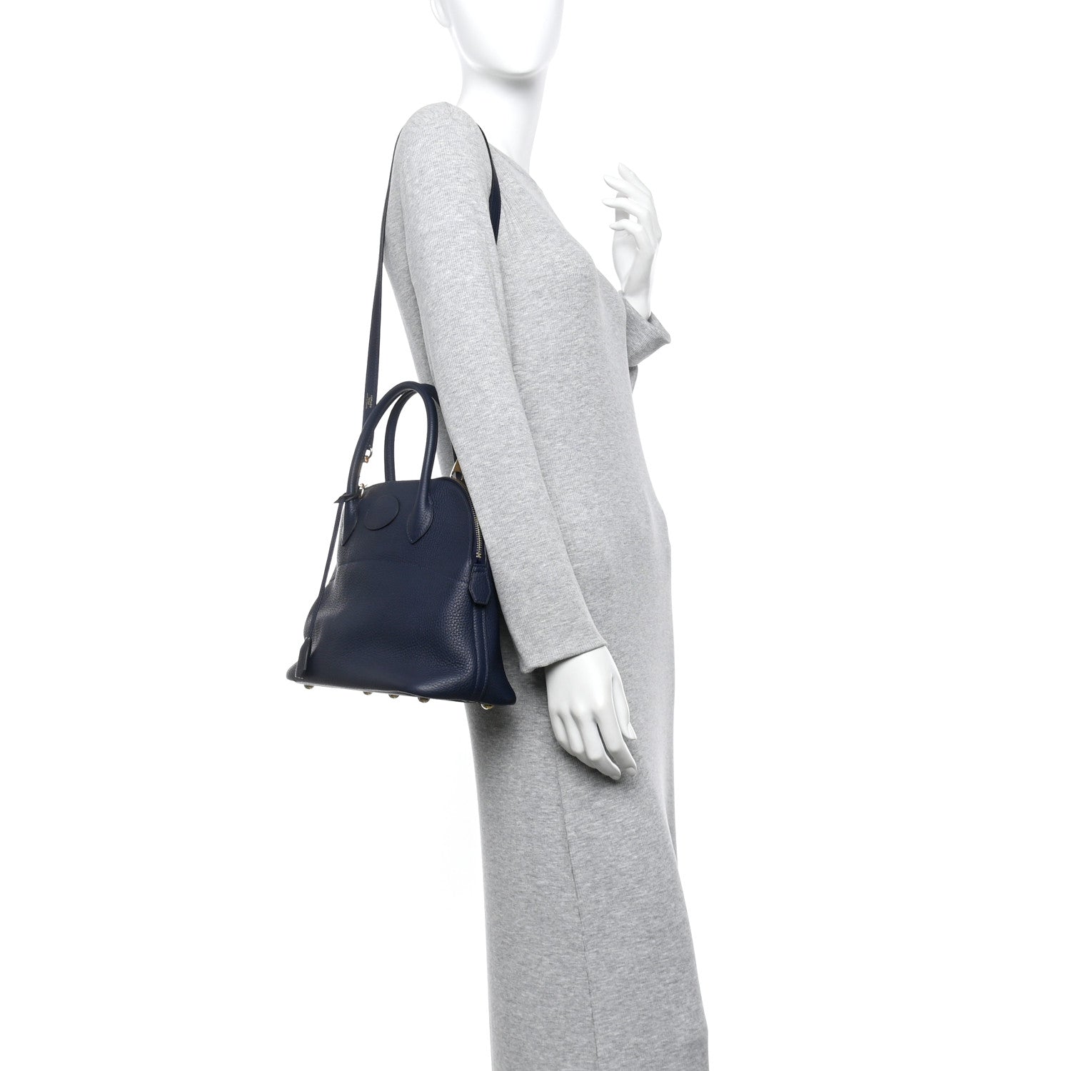 Hermes Taurillon Clemence Bolide 31 Bleu Nuit 2 of 13