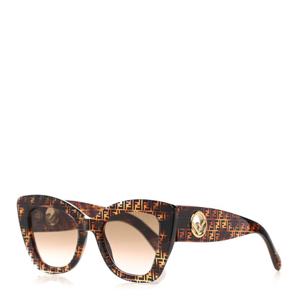 Fendi Acetate F is Fendi FF 51mm Cat Eye Sunglasses 0327/S Tortoise Camouflage 1 of 7