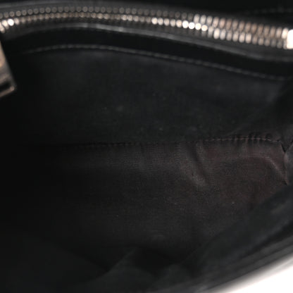 Saint Laurent Calfskin Y Quilted Monogram Small Loulou Chain Satchel Black 5 of 10