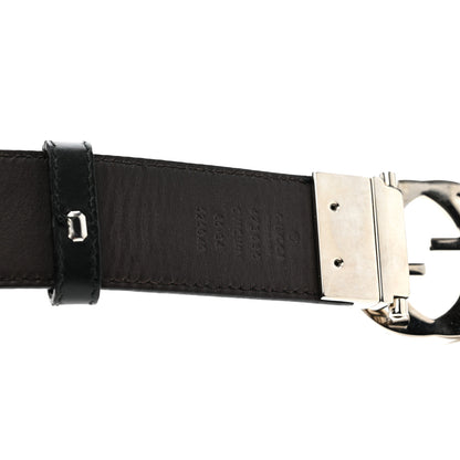 Gucci Guccissima Signature Interlocking G 37mm Belt 85 34 Black 3 of 6