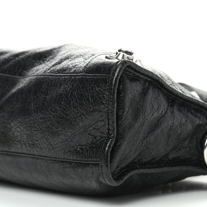 Balenciaga Agneau Silver Metallic Edge Hardware S City Black 5 of 8