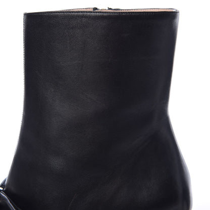 Gucci Nappa Removable Bow Candy Ankle Boots 40 Black 13 of 17