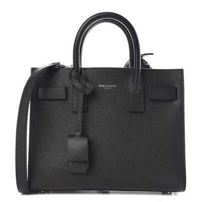 Saint Laurent Grained Calfskin Nano Sac De Jour Black 1 of 10