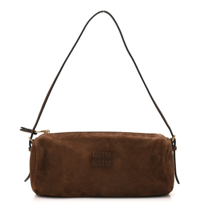 Miu Miu Suede Pouch Cacao 1 of 9