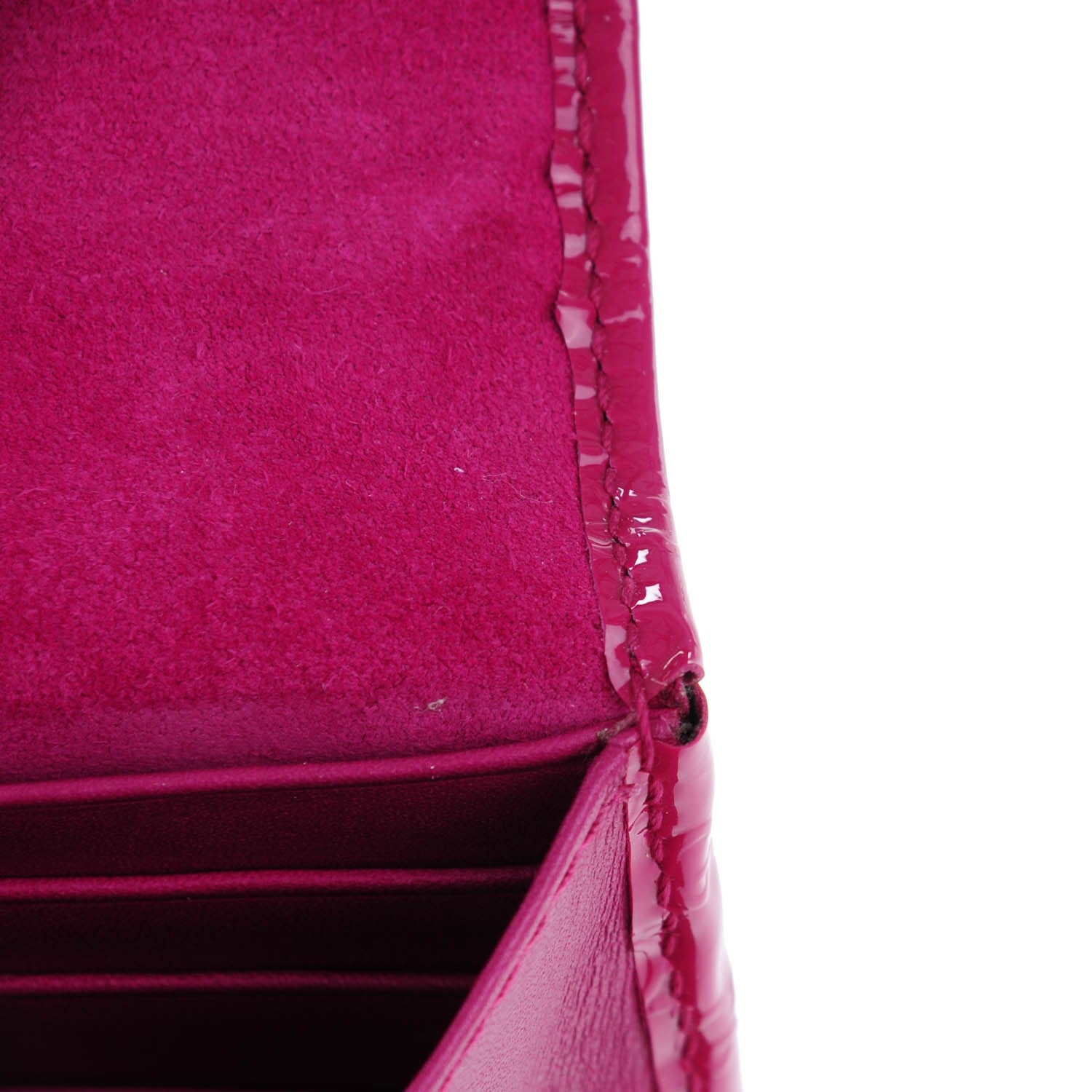 Gucci Patent Microguccissima Nice Wallet Bright Bouganville 8 of 9