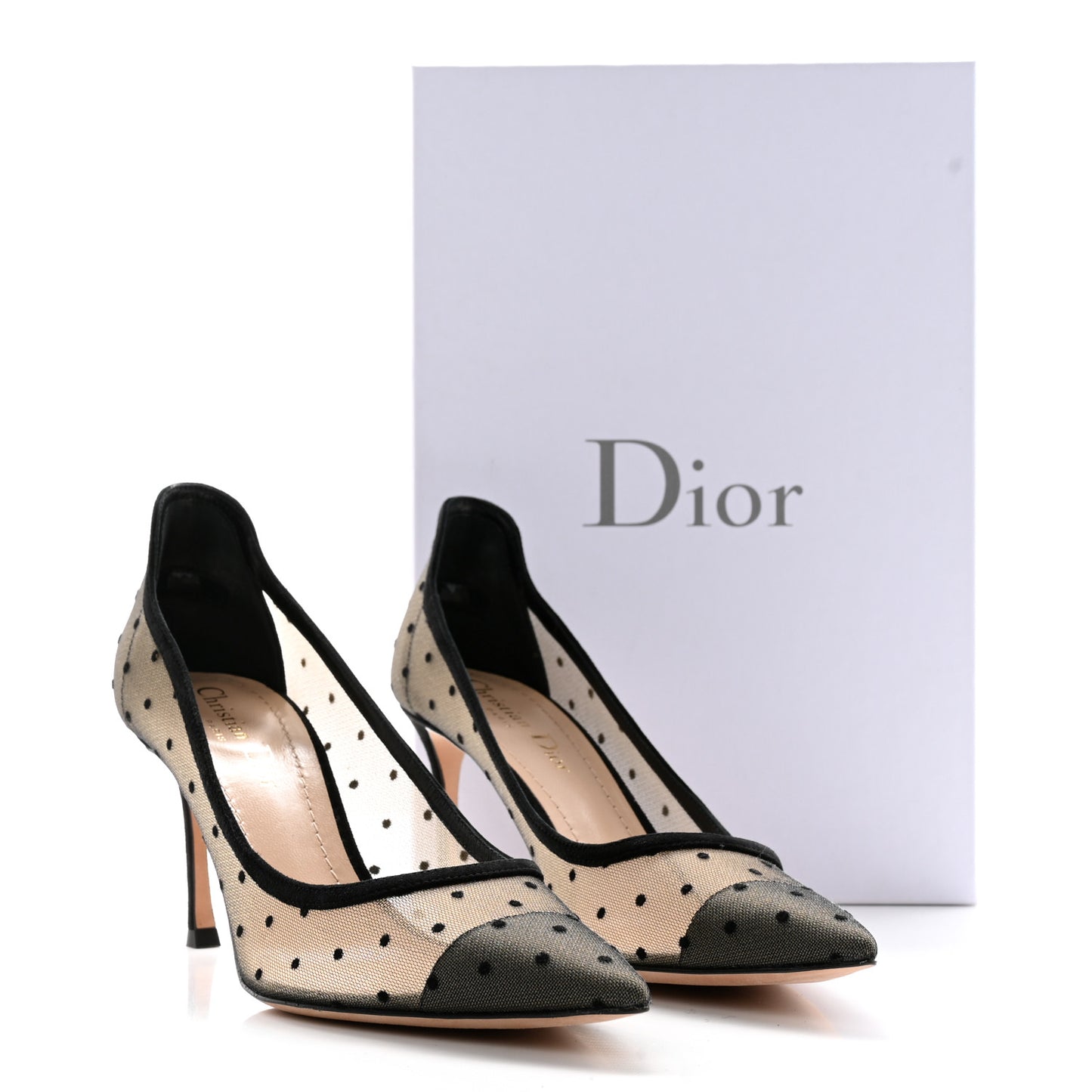 Mesh Plumetis Tulle D-Moi Pumps 37.5 Black