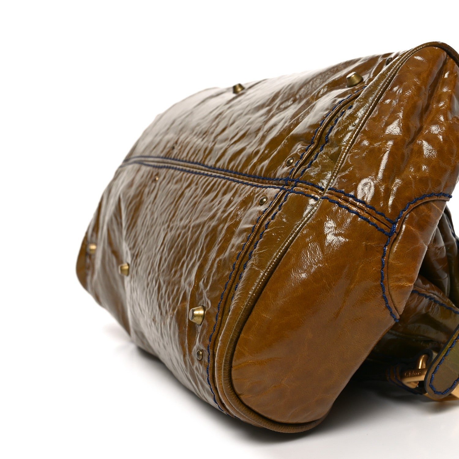 Chloe Crinkled Patent Medium Paddington Satchel 10 of 11