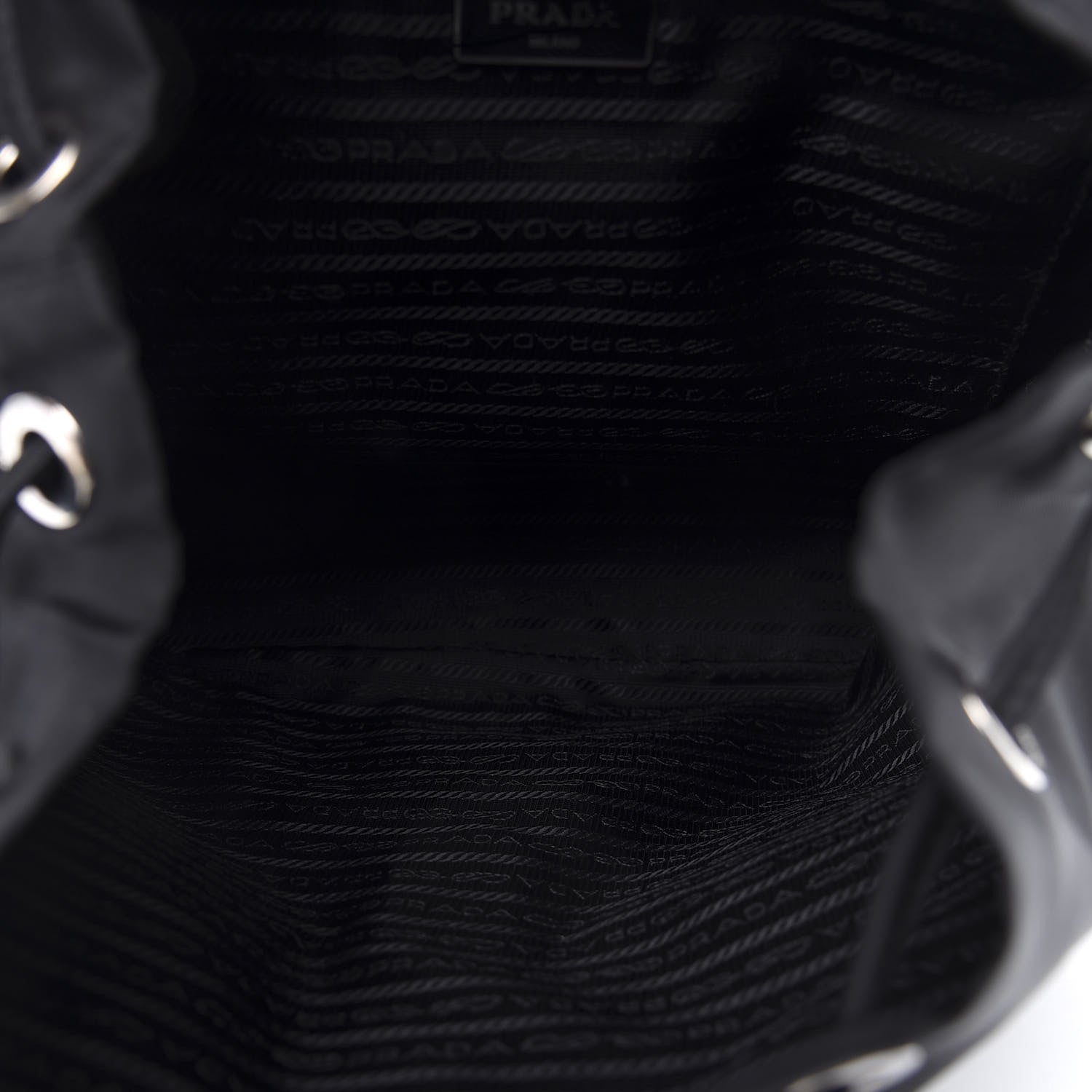 Prada Tessuto Nylon Saffiano Medium Backpack Black 4 of 9