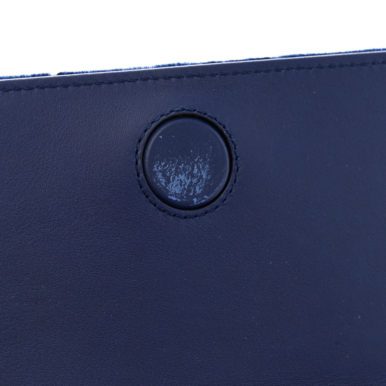 Gucci Velvet Matelasse GG Marmont Mini Bag Cobalt Blue 10 of 12