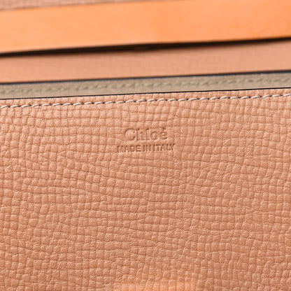 Chloe Grained Calfskin Lambskin Bi-Color Drew Shoulder Bag Wet Sand Sunflower 5 of 8