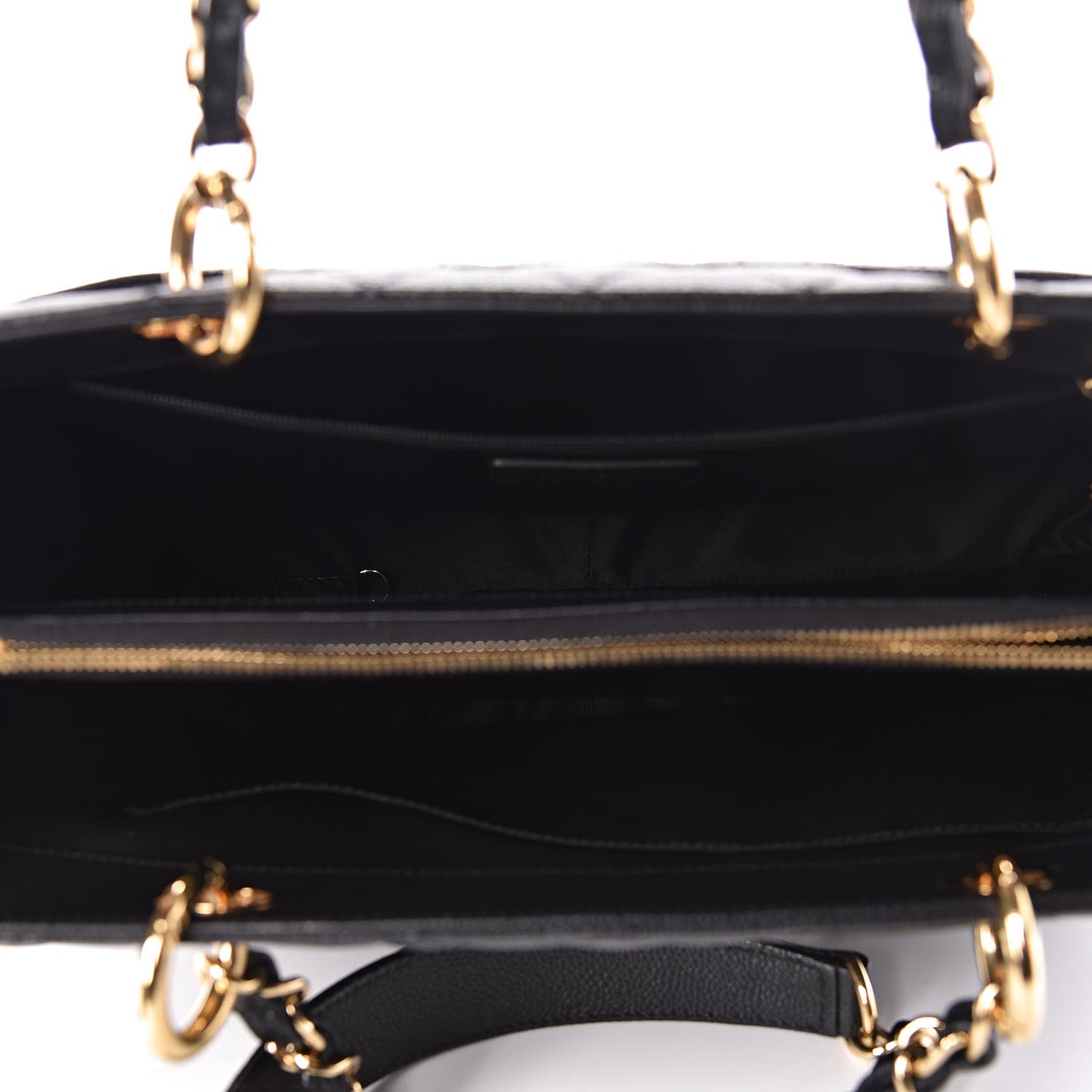 Caviar Quilted Grand Shopping Tote GST Black