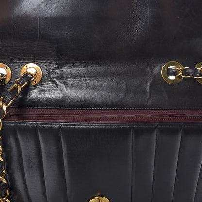 Chanel Lambskin Vertical Quilt Jumbo Single Flap Black 10 of 15