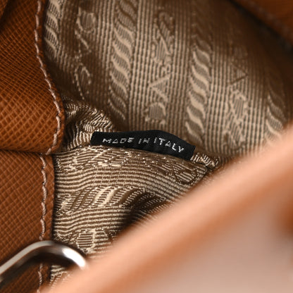 Prada Saffiano Lux Double Handle Shopping Tote Caramel 7 of 11