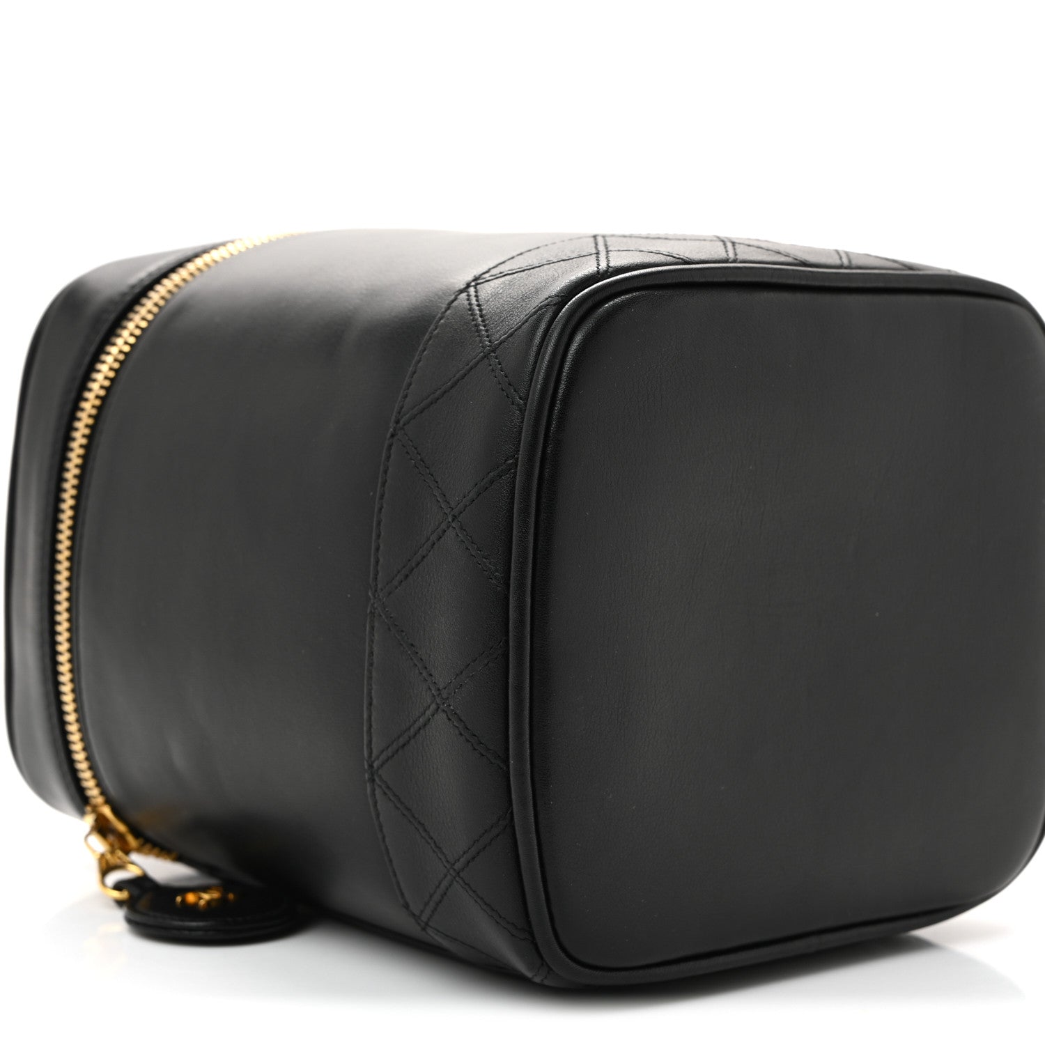 Chanel Lambskin Vanity Cosmetic Bag Black 9 of 10
