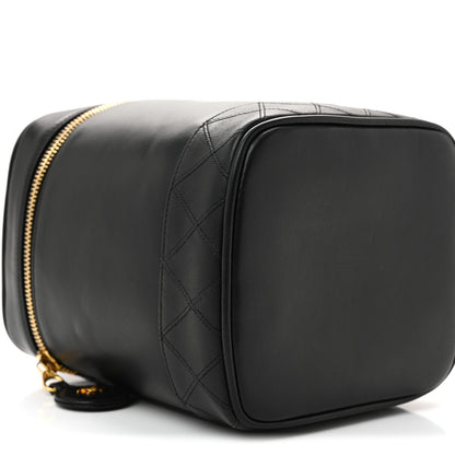 Chanel Lambskin Vanity Cosmetic Bag Black 9 of 10