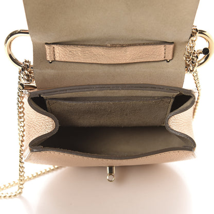 Chloe Metallic Goatskin Nano Drew Shoulder Bag Abstract Gold 5 of 9