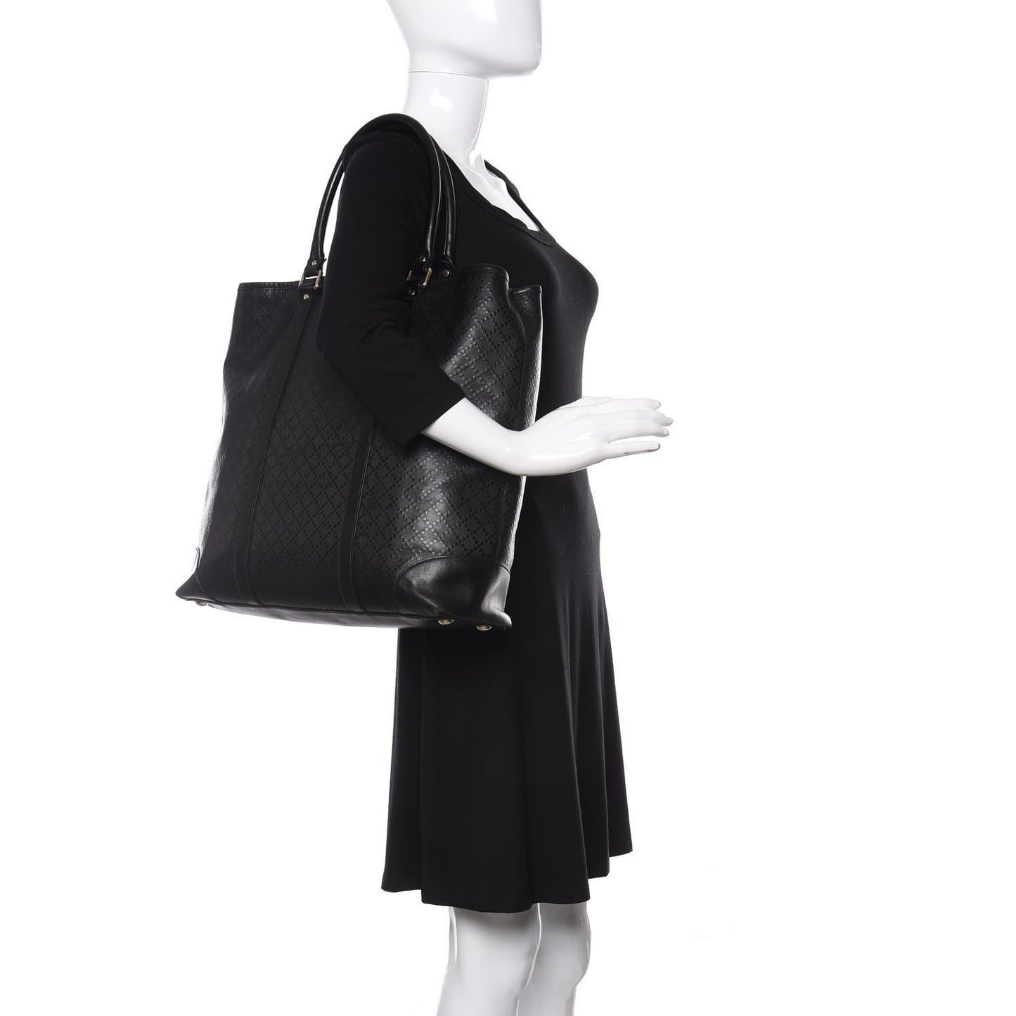 Diamante Joy Vertical Tote Black