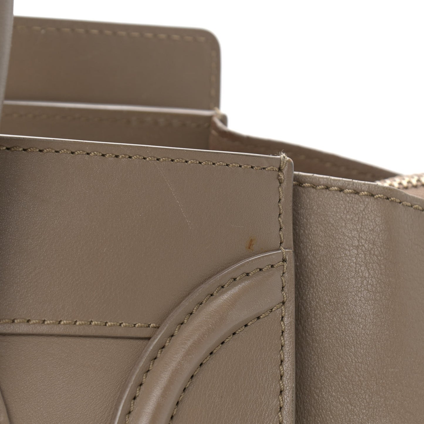 Smooth Calfskin Mini Luggage Camel