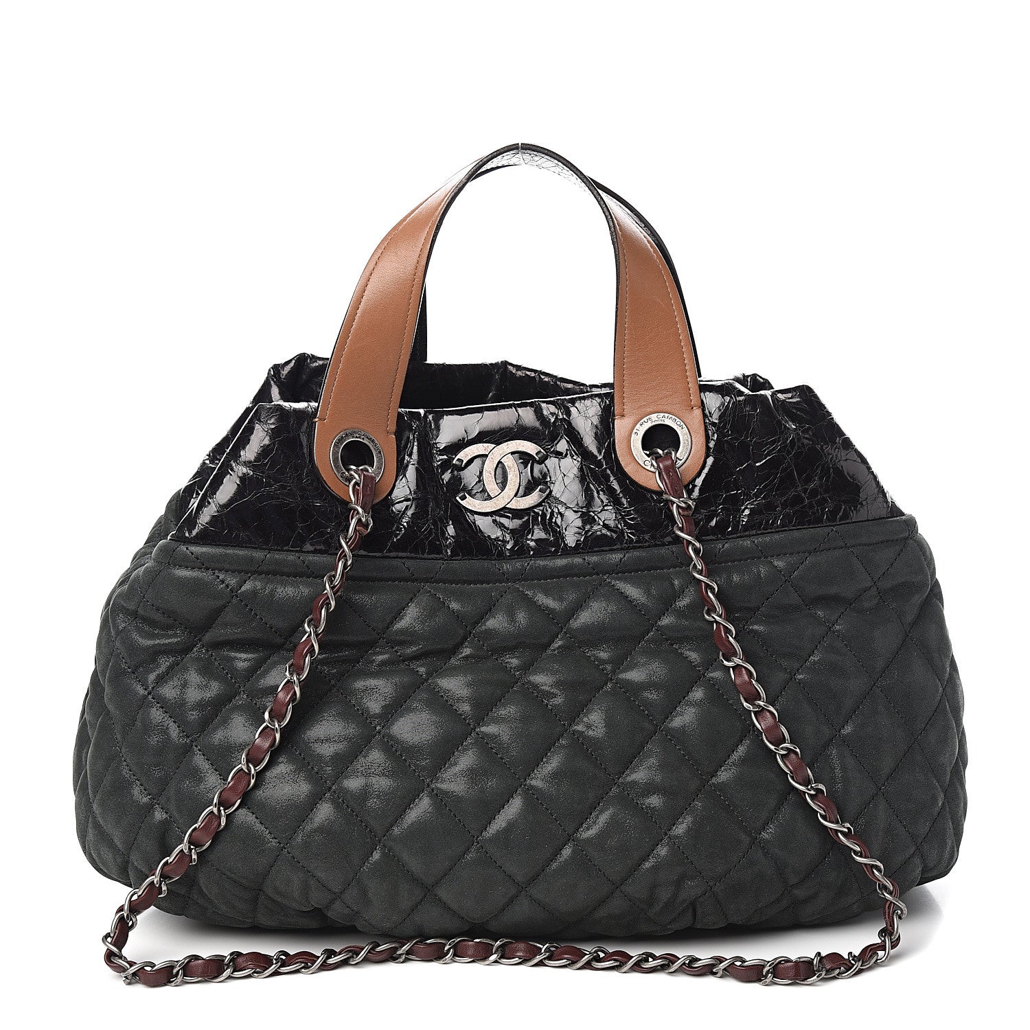 Chanel Iridescent Calfskin Small In The Mix Tote Black 1 of 9