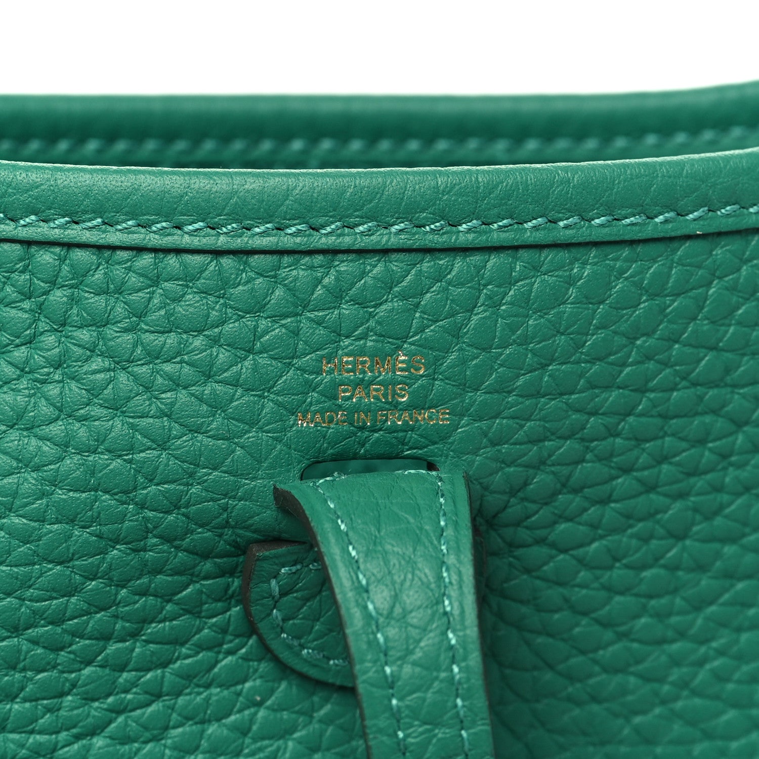Hermes Taurillon Clemence Evelyne TPM Vert Vertigo 6 of 11
