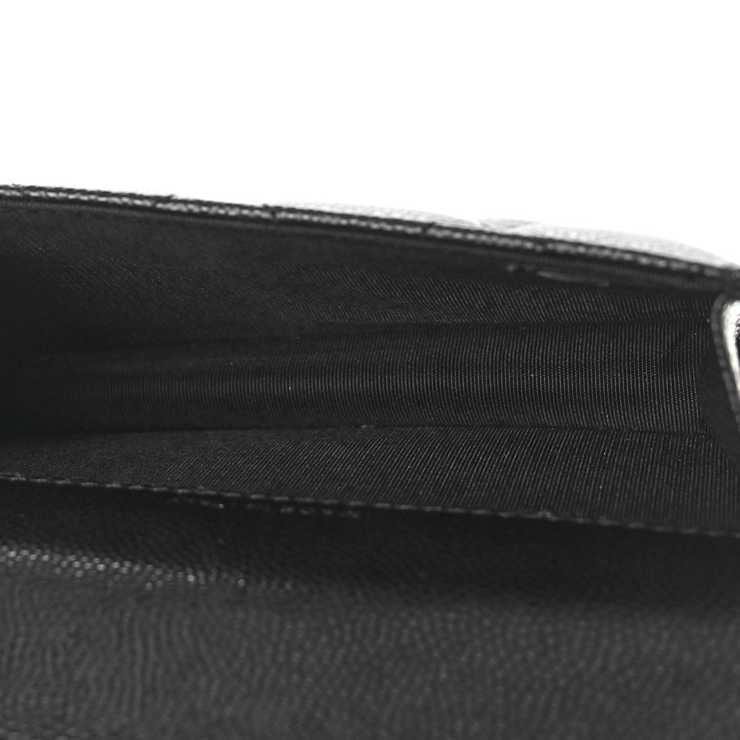 Caviar Quilted My Everything Belt Flap Card Holder Black
