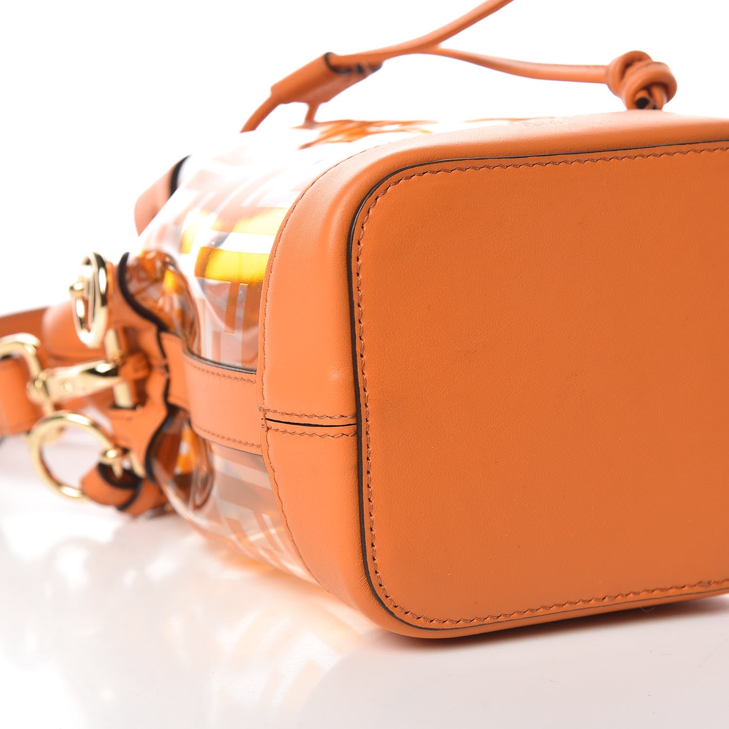 Fendi TPU FF Vitello Grace F is Fendi Mini Mon Tresor Bucket Bag Aranciata 6 of 10